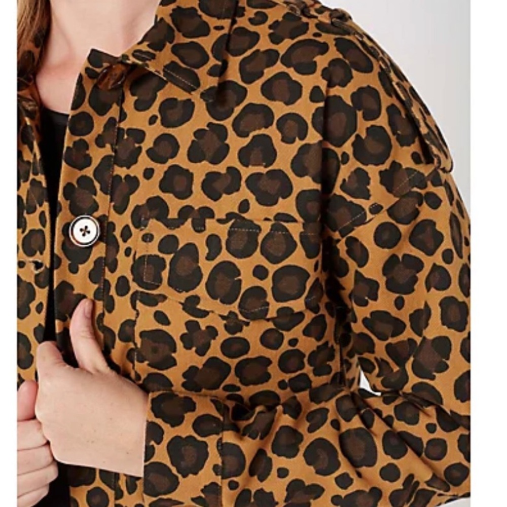 NWT BADGLEY MISCHKA LEOPARD SHACKET